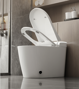 Toilette intelligente YUNJET de haute qualité, entièrement automatique, avec télécommande, chasse d'eau automatique, siphon en P inclus, réservoir dissimulé, siège chauffant, garantie 2 ans - Product Image 4