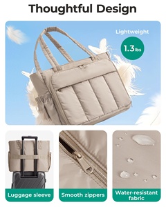 <span class=keywords><strong>Bolsa</strong></span> <span class=keywords><strong>de</strong></span> Hombro Tipo Tote <span class=keywords><strong>para</strong></span> Mujer, Estilo Personalizado, Gran Capacidad, Acolchada, <span class=keywords><strong>de</strong></span> Nailon, con Compartimento Aislado <span class=keywords><strong>para</strong></span> el Almuerzo, <span class=keywords><strong>para</strong></span> Maestras y <span class=keywords><strong>Trabajo</strong></span> - Product Image 6