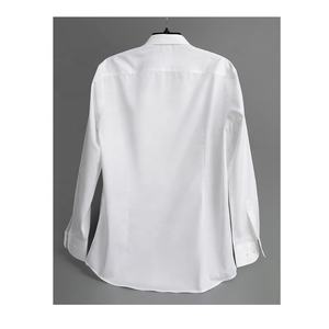 Kunden spezifisches Design farbiges Langarmhemd Atmungsaktives weißes Hemd aus Twill-Stoff für den gewerblichen Gebrauch - Product Image 3