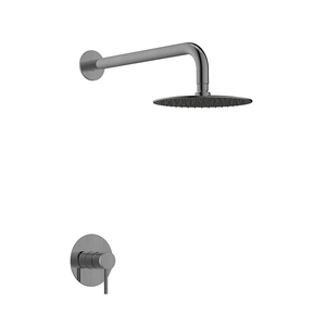 Set <span class=keywords><strong>Doccia</strong></span> Minimalista <span class=keywords><strong>in</strong></span> <span class=keywords><strong>Acciaio</strong></span> <span class=keywords><strong>Inox</strong></span> SUS316, Sistema <span class=keywords><strong>Doccia</strong></span> a Pioggia Montato a Parete 316L, Miscelatore da Incasso per Bagno - Product Image 2