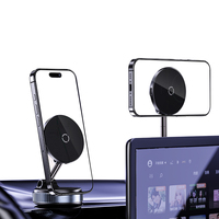 Support de téléphone magnétique pour tableau de bord de voiture Aspiration sous vide Ultra stable avec chargeur sans fil Support de téléphone portable pour iPhone 16 17