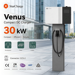 เครื่องชาร์จไฟฟ้ากระแสตรงแบบติดตั้งบนเสา Starcharge Venus 30kW 200-1000Vdc 100A OCPP 1.6J สำหรับสถานีชาร์จไฟฟ้ากระแสตรงในสถานที่ทำงานและยานพาหนะ - Product Image 1