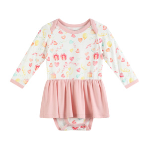 Combinaison pour bébé à manches longues, imprimée, rafraîchissante, à fermeture boutonnée, en fibre de bambou douce et respirante, <span class=keywords><strong>OKIDS</strong></span> - Product Image 1