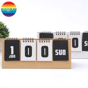 Calendario de cuenta regresiva de mesa de escritorio de papel ecológico de marca OEM promocional impreso personalizado para uso en oficina y hogar - Product Image 2