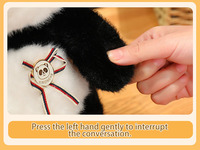Nouvelle poupée interactive en peluche Ai Panda, activée par la voix, série de monstres mignons parlants, compagnon robotique, jouet de conversation pour enfants