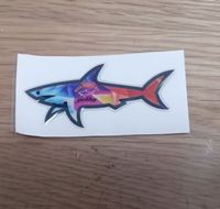 Autocollant décoratif pour téléphone portable Paul Shark en PVC imperméable, motif animal imprimé UV, style dessin animé CP Jul Vrunk Marseille Palestine