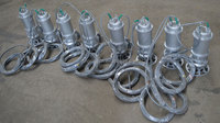 Pompe submersible pour eaux usées en acier inoxydable anti-colmatage, haute pression, grand débit, pour le drainage des eaux usées industrielles et municipales