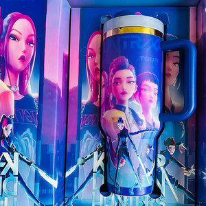 Bán buôn 40oz dễ thương giáng sinh Tumblers Hộp bao bì thép không gỉ chân không rơm Flask thermosed cup - Product Image 2