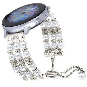 Pulsera para reloj inteligente Samsung <span class=keywords><strong>Galaxy</strong></span> <span class=keywords><strong>Active</strong></span> <span class=keywords><strong>2</strong></span>, pulsera con cuentas de perlas de 20mm, de <span class=keywords><strong>44mm</strong></span>, 40mm y 42mm, venta al por mayor - Product Image 1