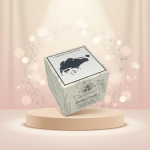 Caja de Regalo de Té de Lujo Reciclable Personalizada, con Tapa Cuadrada y Bandeja, Empaque Rígido de Papel - Product Image 1