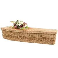 Sıcak satış en iyi fiyat hasır tabut doğal cenaze kremasyon Coffins ve çekmeceler