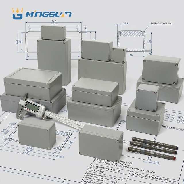 Waterproof IP67 PC/ABS & Cast Aluminum Electrical Metal Junction Boxes with CE ROHS Certification for Outdoor Use