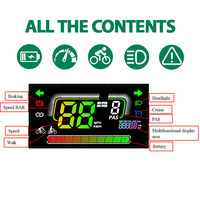 Affichage de vélo électrique H6C-2, étanche, 24V/36V/48V/60V, compteur de vitesse filaire pour vélo de route, écran LCD pour vélo électrique