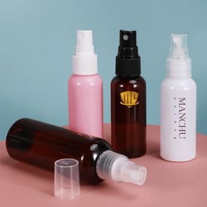 빈 재활용 저렴한 30ml 50ml 60ml 100ml 120ml 작은 짜기 헤어 오일 PET 스프레이 뚜껑이있는 흰색 검정색 플라스틱 스프레이 병 - Product Image 5
