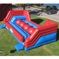 Ballon gonflable Wipeout pour sauter, jeux gonflables interactifs de sport, grand ballon gonflable Wipeout, parcours de jeu