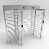Máquina de seguridad facial con Control de acceso, giradiador de altura completa con carro duro, código QR