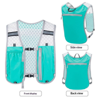 Mochila de Hidratación para Correr de Múltiples Estilos con Reflector de Alta Visibilidad, Logotipo Personalizado, Botella de Agua para Deportes, Ciclismo, Correr