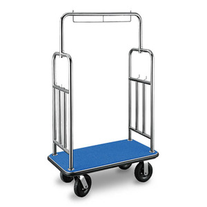 Haute Qualité En Acier Inoxydable Bellman Chariot Chariot À Bagages D'hôtel - Product Image 3