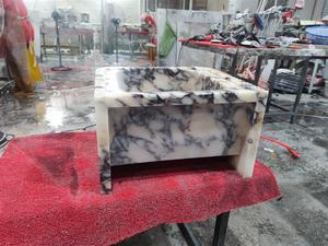 Hiện đại vuông calcatta Viola đá cẩm thạch Sink rãnh thiết kế với duy nhất-lỗ vòi núi cho phòng tắm hoặc nhà bếp - Product Image 4