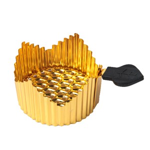 Support de charbon de chicha moderne plaqué or avec poignée, grande capacité, bouclier thermique pour narguilé, équipement de fumage - Product Image 2