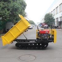 Fabricant de mini-chargeuses sur chenilles hydrauliques de qualité chinoise, véhicule de transport tout-terrain à chenilles auto-chargeur en caoutchouc