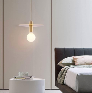 Lampes à <span class=keywords><strong>suspension</strong></span> à pois Noir Minimaliste Verre Lait Globes Luminaires Or Lampe à <span class=keywords><strong>suspension</strong></span> à point unique pour salle à manger - Product Image 2