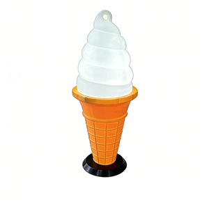 95cm Adjustable Color Light Bulb Plastic Eco-Friendly Ice Cream Shape Outdoor Decor Model <b>UK</b> <b>Plug</b> Shop Front Advertising Display - Product Image 1