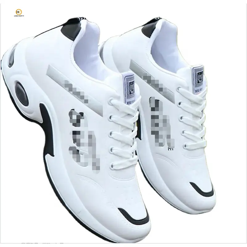 Manufacturers wholesale men's leather PU waterproof sports students running casual white shoes