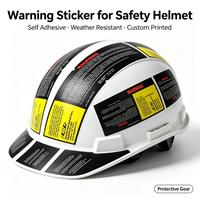 Autocollant d'avertissement de sécurité industrielle direct usine, étiquette en vinyle auto-adhésive découpée à la forme, imperméable, pour marquage de machines