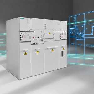 ตู้สวิตช์เกียร์แรงดันปานกลาง Siemens SIMOSEC แบบติดตั้งภายในอาคาร 24kV ฉนวนอากาศ พร้อมแผงตัดวงจร SF6 มาตรฐาน IEC - Product Image 2