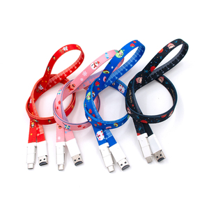 מתנות קידום מכירות כבל <span class=keywords><strong>USB</strong></span> דיסק און קי 32GB לוגו מותאם אישית מתנות עסקיות רצועת טלפון נייד כבל נתונים 90 ס\\\"מ - Product Image 1