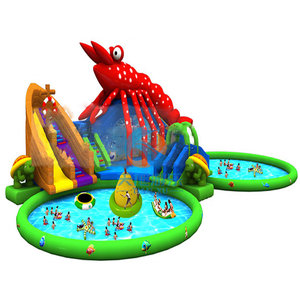 Toboggan gonflable en PVC à thème de <span class=keywords><strong>homard</strong></span> coloré géant personnalisé à <span class=keywords><strong>prix</strong></span> compétitif pour le jeu intérieur extérieur des enfants - Product Image 1
