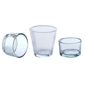 Jars à bougies en verre transparent uniques et luxueux vides, 2 oz, <span class=keywords><strong>4</strong></span> oz, jarre en verre pour bougie, 200 ml, jarre en verre pour bougie parfumée - Product Image 2