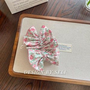 YANYE nueva llegada Gran Marca Diseño Original de encaje Rosa Anne Rose chica bufanda cuadrada tela lazos para el cabello bandas <span class=keywords><strong>Scrunchies</strong></span> - Product Image 4