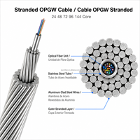 Kabel OPGW Inti Terlilit 48 72 96 144 untuk Proyek Jaringan Listrik