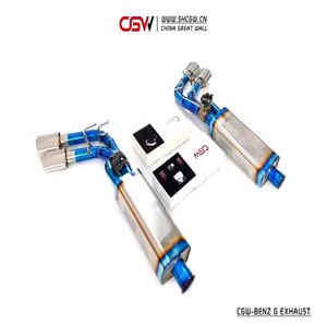 Fabrika dağıtım fiyat en kaliteli titanyum oto egzoz ses Catback susturucu Benz için G500 G55 G63 4.0T W464 - Product Image 2