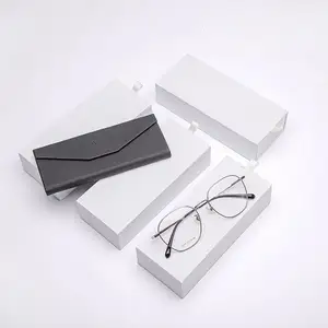 Custom Hard Rectangle Eyeglasses Packing Gift Box Drawer Type Sunglasses Packaging Box