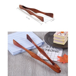 Natürliche Bambus holz Küche Toast zange Umwelt freundliche platzsparende Bambus Toaster zange - Product Image 6