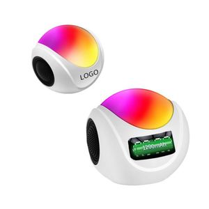 Hot Selling RGB LED Light <b>Speaker</b> Portable White <b>Mini</b> Wireless Loudspeaker for Business - Product Image 3