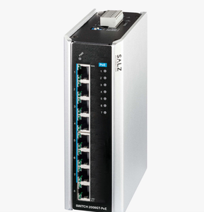 SALZ Automation GmbH 8-Port Unmanaged Industrial Gigabit <b>PoE</b>+ Ethernet <b>Switch</b> DIN-Rail-<b>SWITCH</b> SA-2008-GP-01-00 - Product Image 1