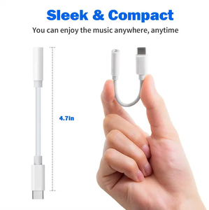 Bán Buôn Type-C Cổng Kết Nối Để 3.5Mm Nữ Aux Âm Thanh Cáp Điện Thoại Headphone Loa Adapter Chuyển Đổi Với Tín Hiệu Kỹ Thuật Số - Product Image 6