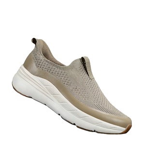 Zapatillas Ligeras para Caminar sin Cordones para Hombre, Suela de EVA, Parte Superior de Tejido Fly Knit para Clima Cálido y Húmedo, Alta Calidad, OEM, Venta al Por Mayor Personalizada - Product Image 4