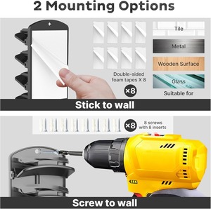 <span class=keywords><strong>Porte</strong></span>-chapeaux mural et de <span class=keywords><strong>porte</strong></span>, <span class=keywords><strong>organisateur</strong></span> <span class=keywords><strong>suspendu</strong></span> double capacité pour casquettes de baseball, rangement pour 40 casquettes avec pinces à ressort - Product Image 5