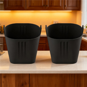 Moldes de silicona cuadrados para muffins, resistentes al calor, aptos para horno, en negro y gris, utensilios para hornear. - Product Image 3