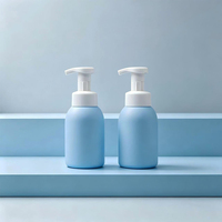 Bouteille de mousse en plastique PET de marque Haohong, type poussoir, pour gel douche moussant, 500 ml, emballage de lotion, soyeuse