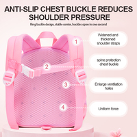 Sac à dos léger pour enfants, motif lapin de dessin animé, pour élèves de la 1ère à la 6ème année, sac à bandoulière mignon et pratique pour un usage quotidien