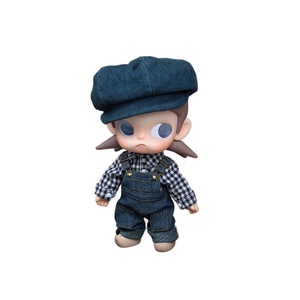 Ropa para muñecas Zsiga, mono vaquero, boina de 20cm para muñecas de 8/10 cm de largo, conjunto de accesorios para niños - Product Image 5