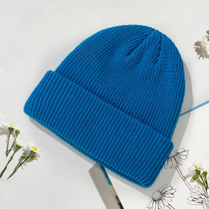 Knitted Beanie Hat 56-58cm Unisex Warm Windproof Casual Winter Hat Acrylic Fiber - Product Image 2