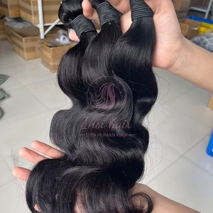 100% fascio di onde del corpo dei capelli umani 32 pollici di tessitura peruviana fasci di capelli vergini trattano estensioni naturali non trasformate - Product Image 1