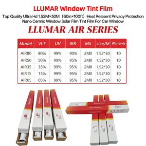 Film solaire pour fenêtres Llumar, modèle STR05 RTS15 AIR80, film teinté pour fenêtres, film pour fenêtres Llumar, autocollants d'isolation thermique pour fenêtres - Product Image 2